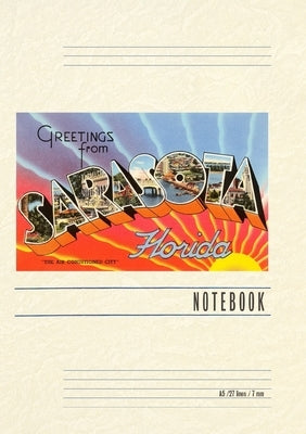 Vintage Lined Notebook Greetings from Sarasota, Florida by Found Image Press