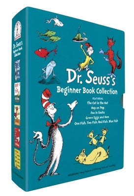 Dr. Seuss's Beginner Book Boxed Set Collection: The Cat in the Hat; One Fish Two Fish Red Fish Blue Fish; Green Eggs and Ham; Hop on Pop; Fox in Socks by Dr Seuss