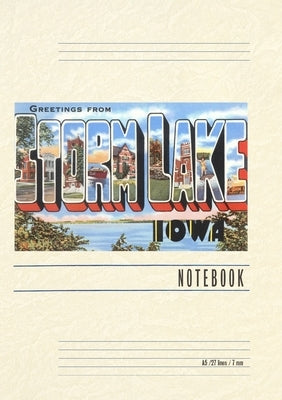 Vintage Lined Notebook Greetings from Storm Lake by Found Image Press