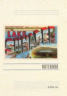 Vintage Lined Notebook Greetings from Lake Sunapee by Found Image Press