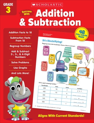 Scholastic Success with Addition & Subtraction Grade 3 Workbook by Scholastic Teaching Resources