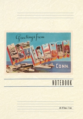 Vintage Lined Notebook Greetings from New London by Found Image Press