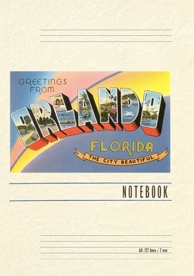 Vintage Lined Notebook Greetings from Orlando, Florida by Found Image Press