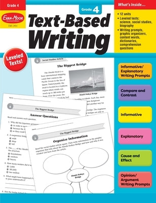 Text-Based Writing, Grade 4 Teacher Resource by Evan-Moor Educational Publishers