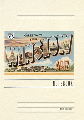 Vintage Lined Notebook Greetings from Winslow by Found Image Press