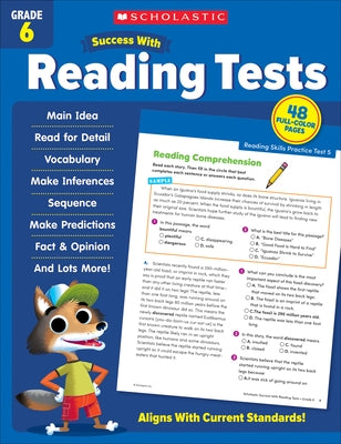 Scholastic Success with Reading Tests Grade 6 Workbook by Scholastic Teaching Resources