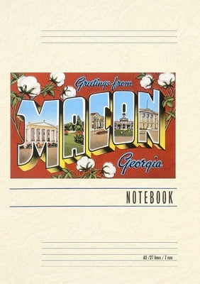 Vintage Lined Notebook Greetings from Macon by Found Image Press