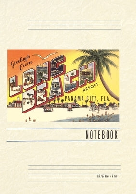 Vintage Lined Notebook Greetings from Long Beach, Florida by Found Image Press