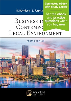 Business in the Contemporary Legal Environment: [Connected eBook with Study Center] by Davidson, Daniel V.