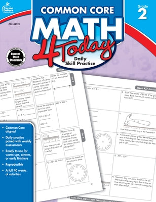 Common Core Math 4 Today, Grade 2: Daily Skill Practice Volume 5 by McCarthy