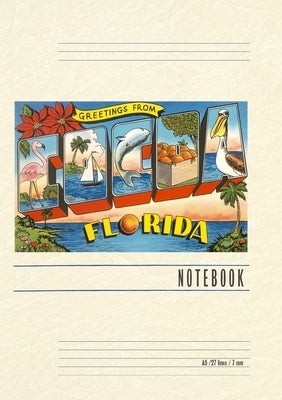 Vintage Lined Notebook Greetings from Cocoa, Florida by Found Image Press