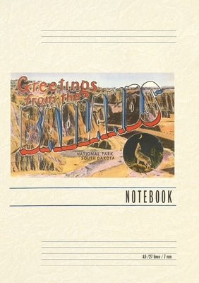 Vintage Lined Notebook Greetings from the Badlands by Found Image Press