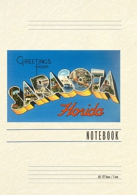 Vintage Lined Notebook Greetings from Sarasota, Florida by Found Image Press