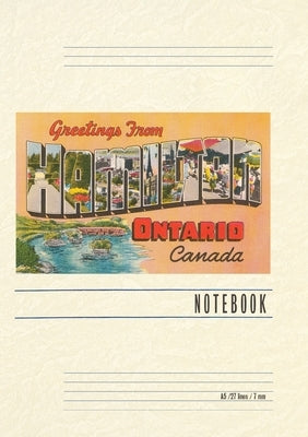 Vintage Lined Notebook Greetings from Hamilton, Ontario, Canada by Found Image Press